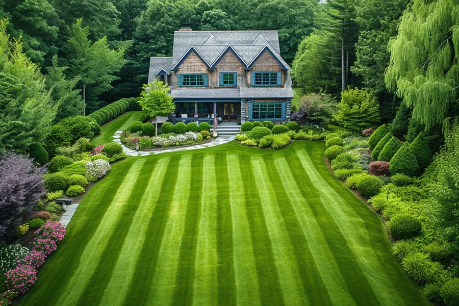 battery charged lawn mower